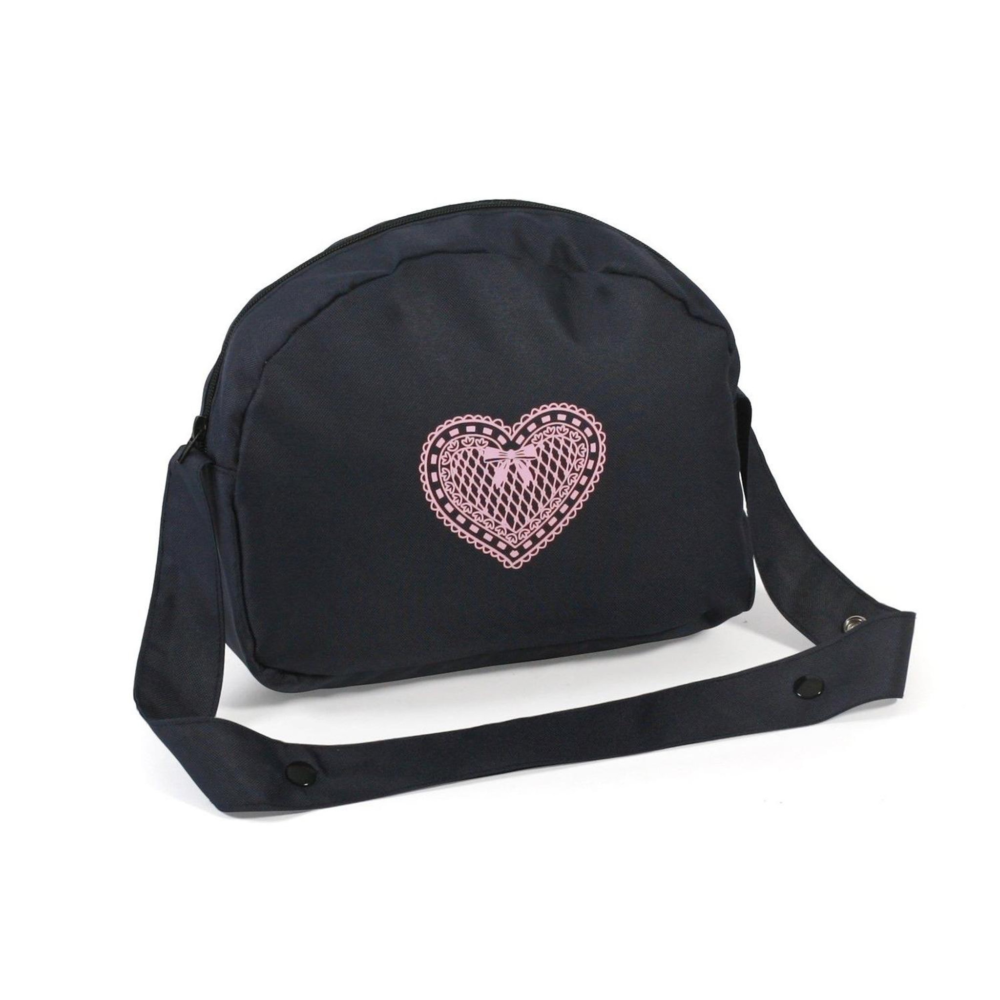 Voir la diapositive 2 : BAYER CHIC 2000 Sac à langer pour poussettes de poupées, Mélange anthracite - bleu foncé - rose