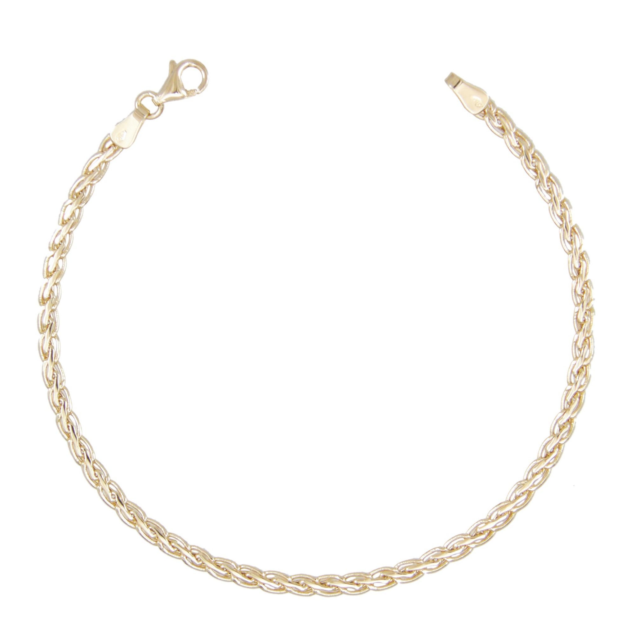 L'ATELIER D'AZUR Bracelet Or Jaune Maille Palmier  Plate  - Femme