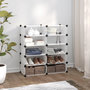 Voir la diapositive 1 : VIDAXL Etagere a chaussures Transparent 84x32x88,5 cm PP