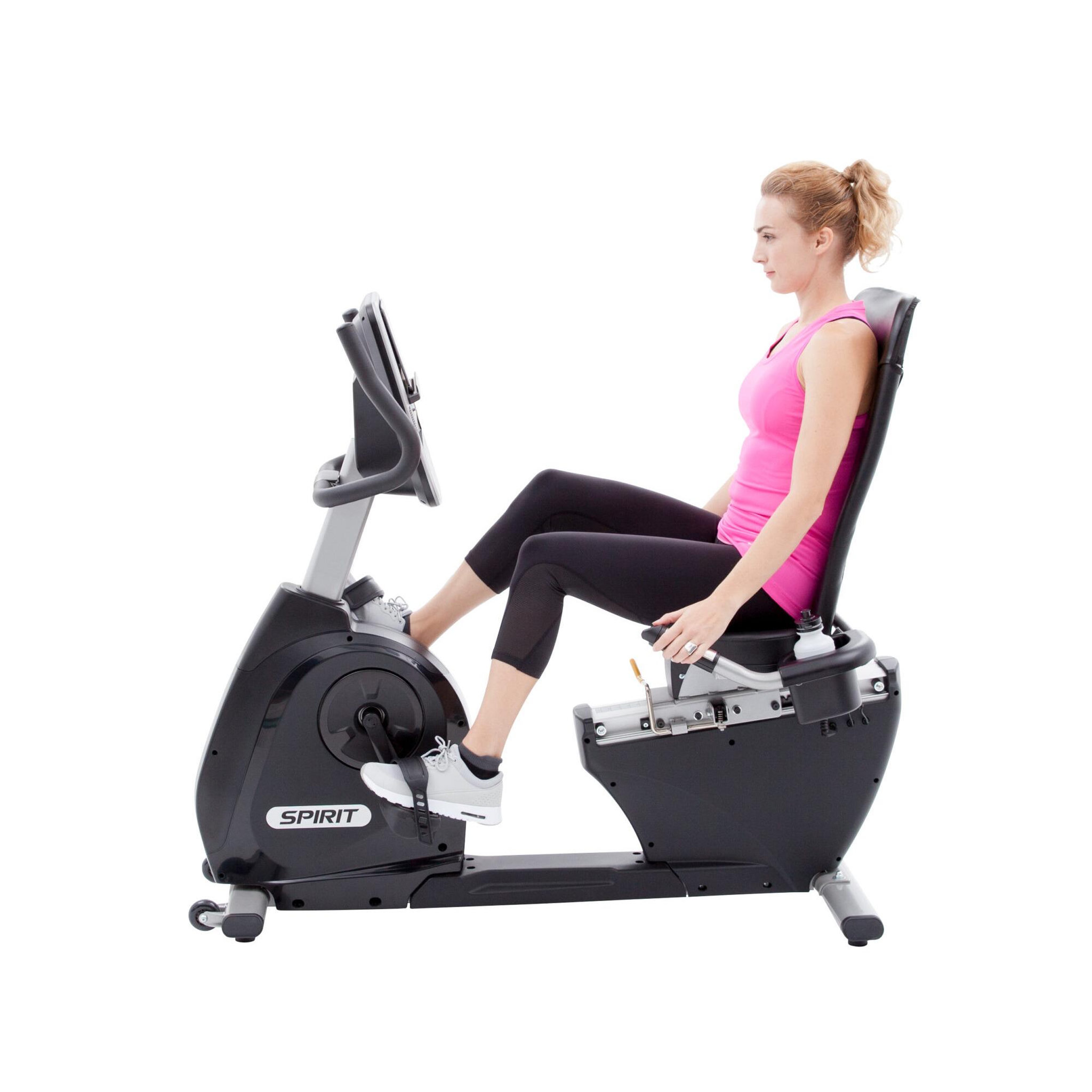 Voir la diapositive 2 : Spirit Vélo de fitness connecté semi allongé - spirit - modèle xbr55 - bluetooth/app - maison/appartement