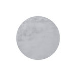 Paris Prix Tapis Rond à Poils Longs  Rabbit  160cm Bleu Gris