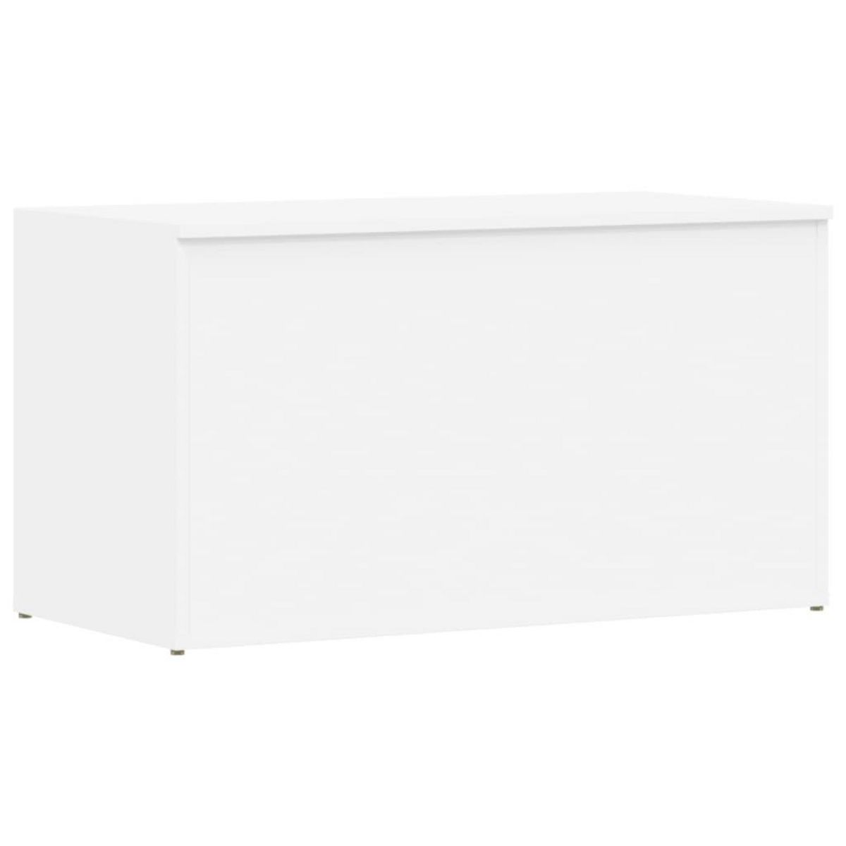 VIDAXL Coffre de rangement Blanc 84x42x46 cm Bois d'ingenierie