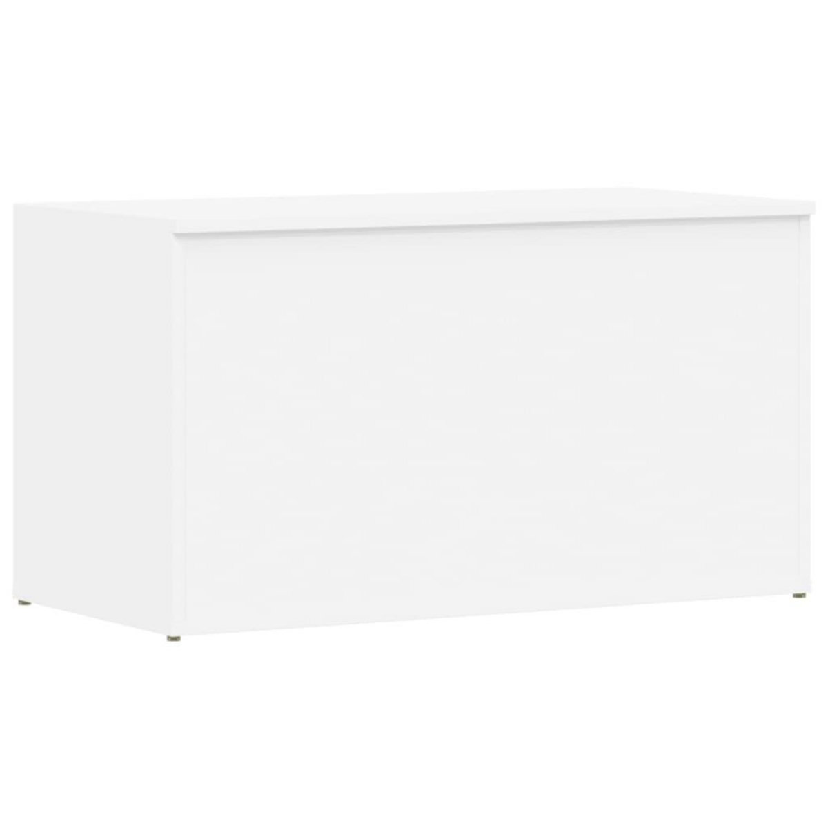 VIDAXL Coffre de rangement Blanc 84x42x46 cm Bois d'ingenierie