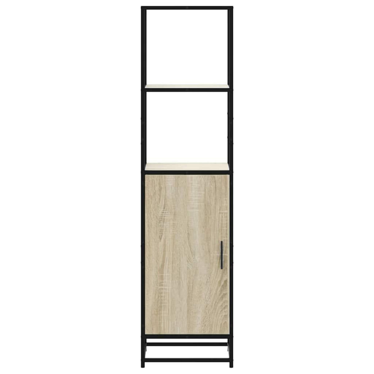 VIDAXL Buffet haut chene sonoma 35,5x35x139 cm bois d'ingenierie metal