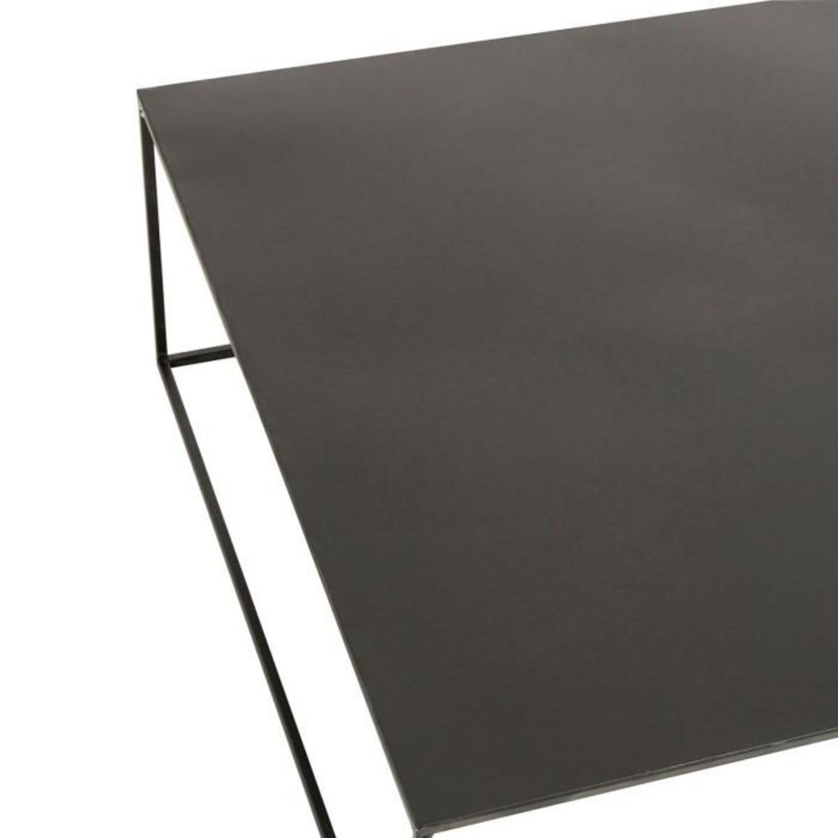 Paris Prix Table Basse Carrée en Métal  Lovra  80cm Noir