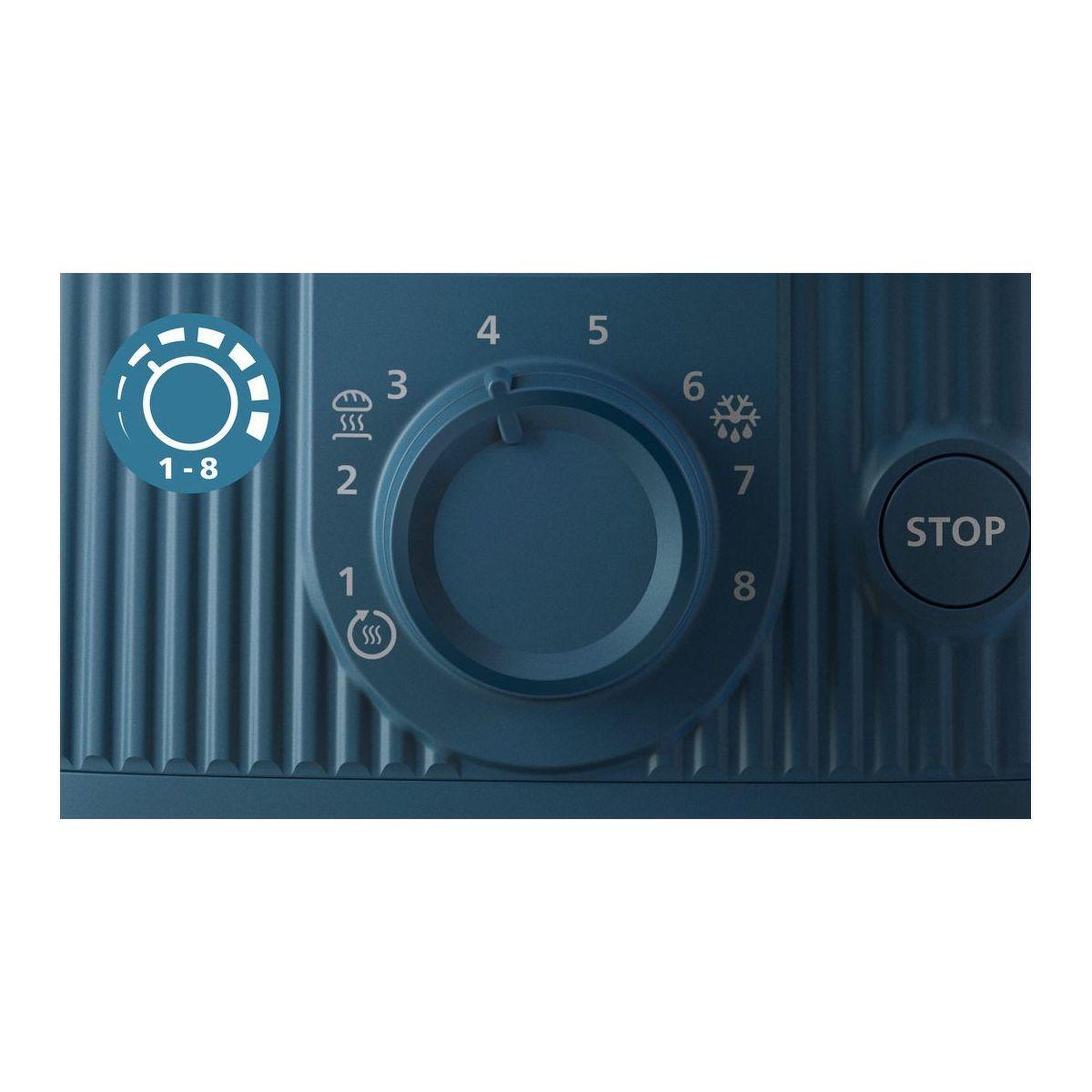 Voir la diapositive 5 : Philips Grille-pain hd2511/70 toaster bleu série 3000, 2 fentes, 900w