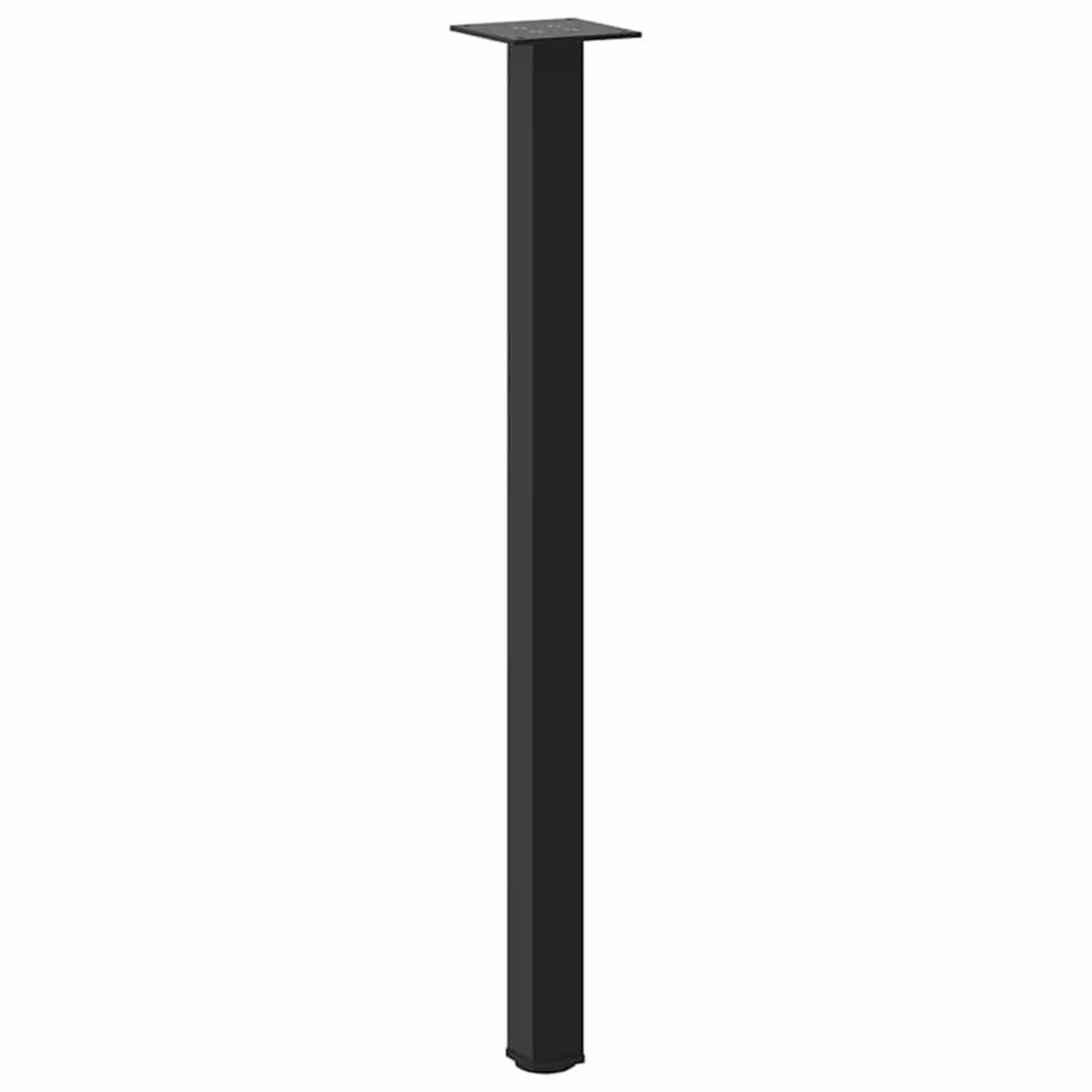 Voir la diapositive 4 : VIDAXL Pieds de table basse 4 pcs noir 72-74 cm acier