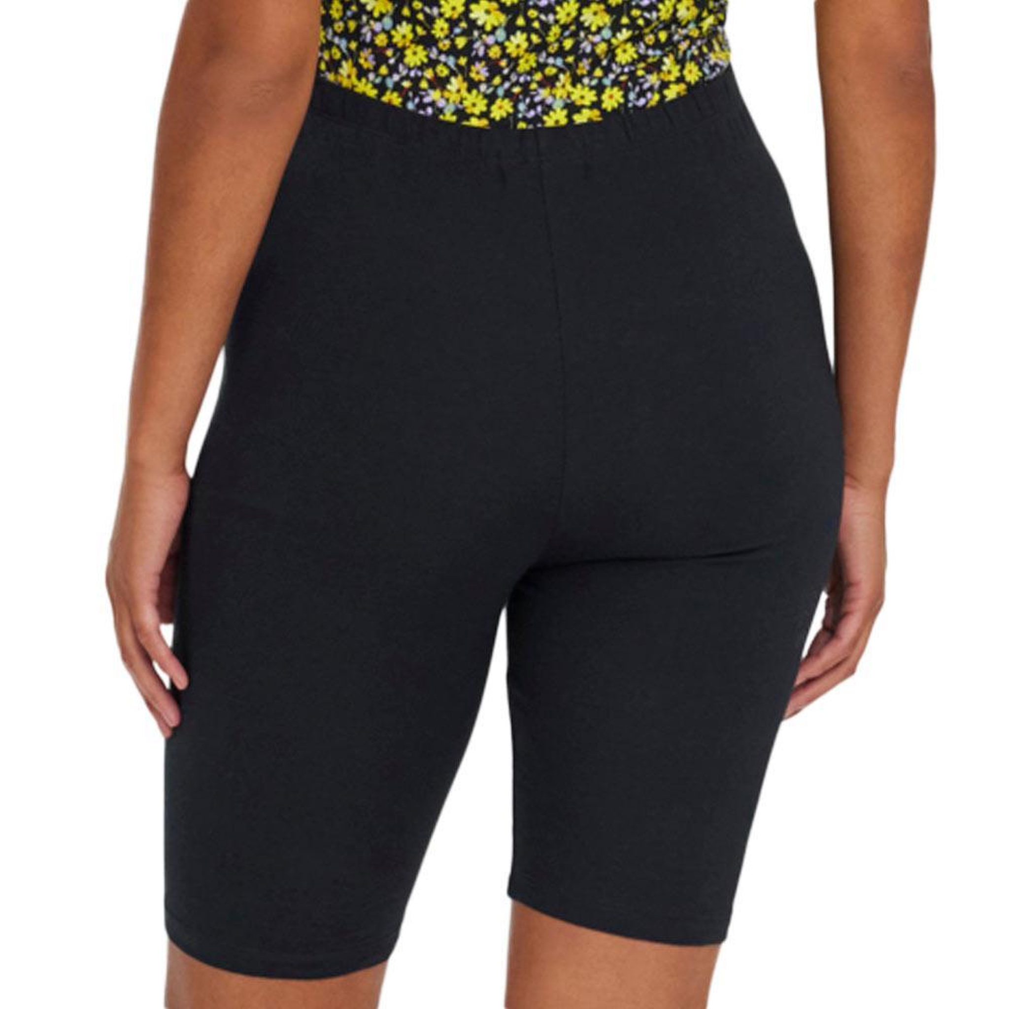 Voir la diapositive 2 : MAMALICIOUS X2 Shorts de Grossesse Noir/Jaune  Femme Mamalicious Biker