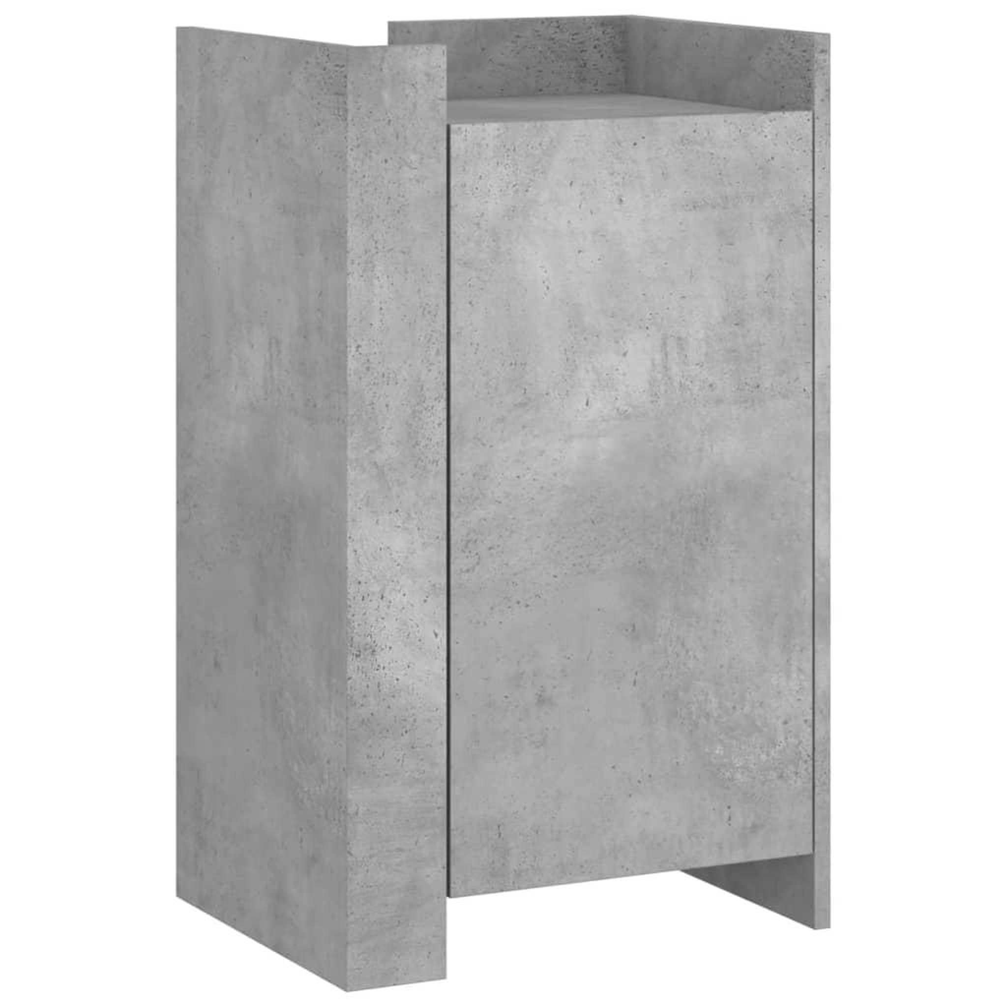 Voir la diapositive 2 : VIDAXL Buffet gris beton 45x35x75 cm Bois d'ingenierie