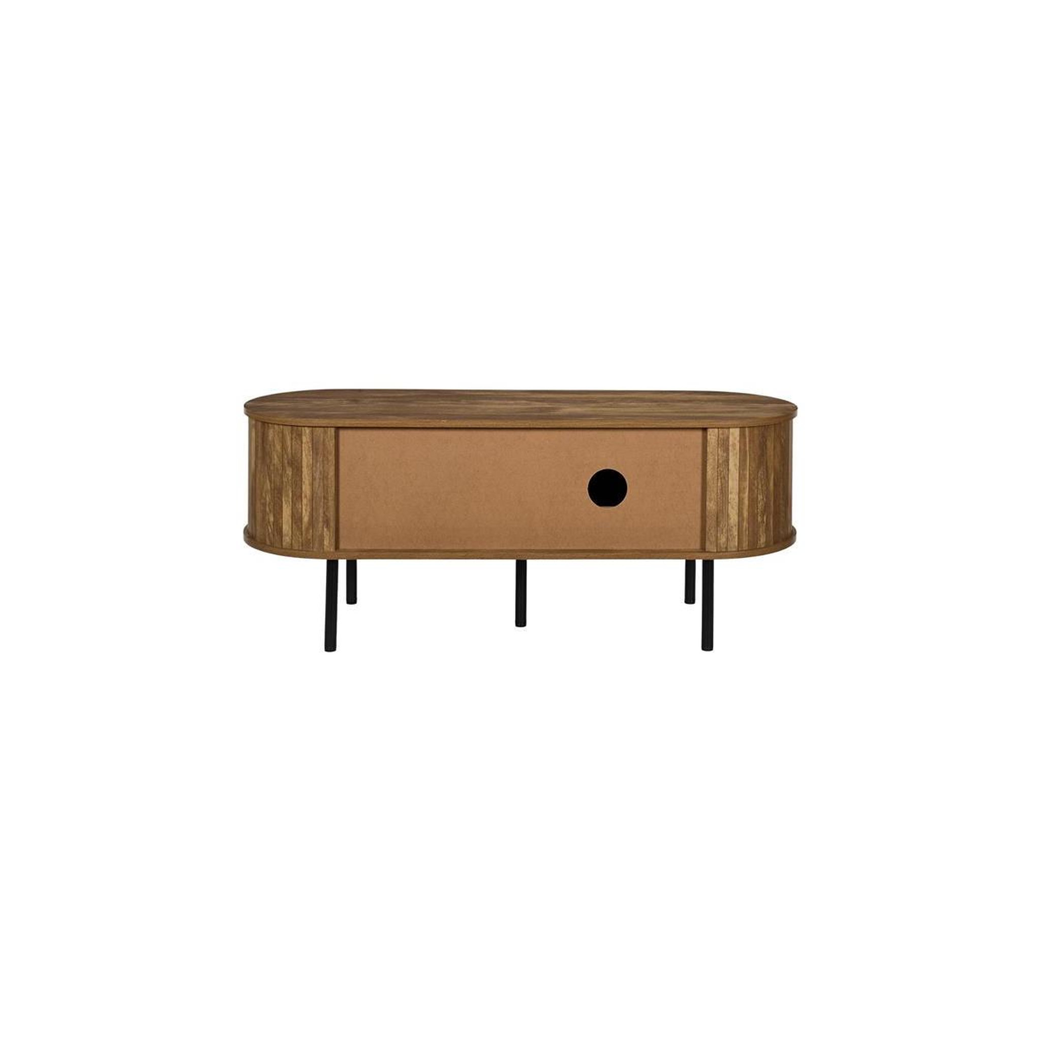Voir la diapositive 5 : The Home Deco Factory Meuble tv avec porte  heritage  117cm marron