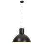 Voir la diapositive 4 : VIDAXL Lampe suspendue 25 W Noir Rond 48 cm E27