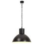Voir la diapositive 4 : VIDAXL Lampe suspendue 25 W Noir Rond 48 cm E27