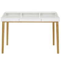 Paris Prix - Bureau Design Avec Plateau Coulissant st James 116cm Chêne à  Prix Carrefour