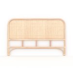 Rendez vous déco Tête de lit 140 cm en rotin naturel - Grace. Coloris disponibles : Marron