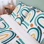 Voir la diapositive 4 : COTE DECO Parure de lit Alhambra - Microfibre 72 g/m² - 220 x 240 cm