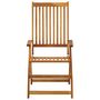 Voir la diapositive 3 : VIDAXL Chaises pliables de jardin lot de 8 Bois d'acacia solide