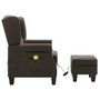 Voir la diapositive 4 : VIDAXL Fauteuil de massage avec repose-pied Taupe Tissu