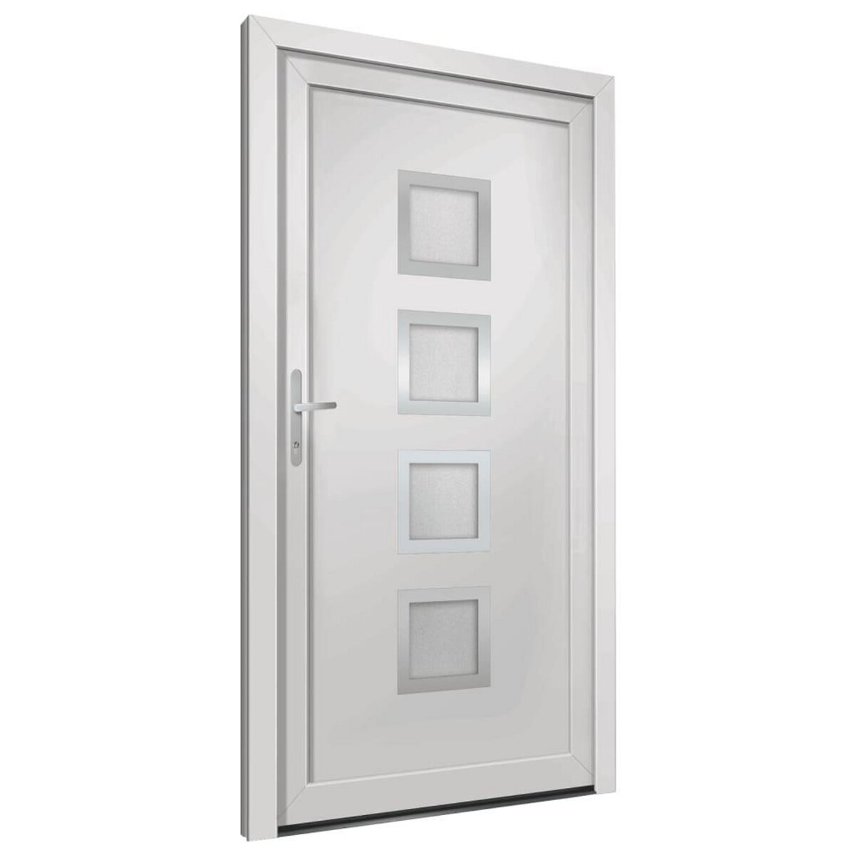 VIDAXL Porte d'entree Blanc 108x208 cm PVC