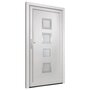 Voir la diapositive 4 : VIDAXL Porte d'entree Blanc 108x208 cm PVC