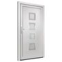 Voir la diapositive 4 : VIDAXL Porte d'entree Blanc 108x208 cm PVC