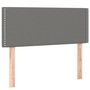 Voir la diapositive 4 : VIDAXL Tete de lit a LED Gris fonce 90x5x78/88 cm Tissu