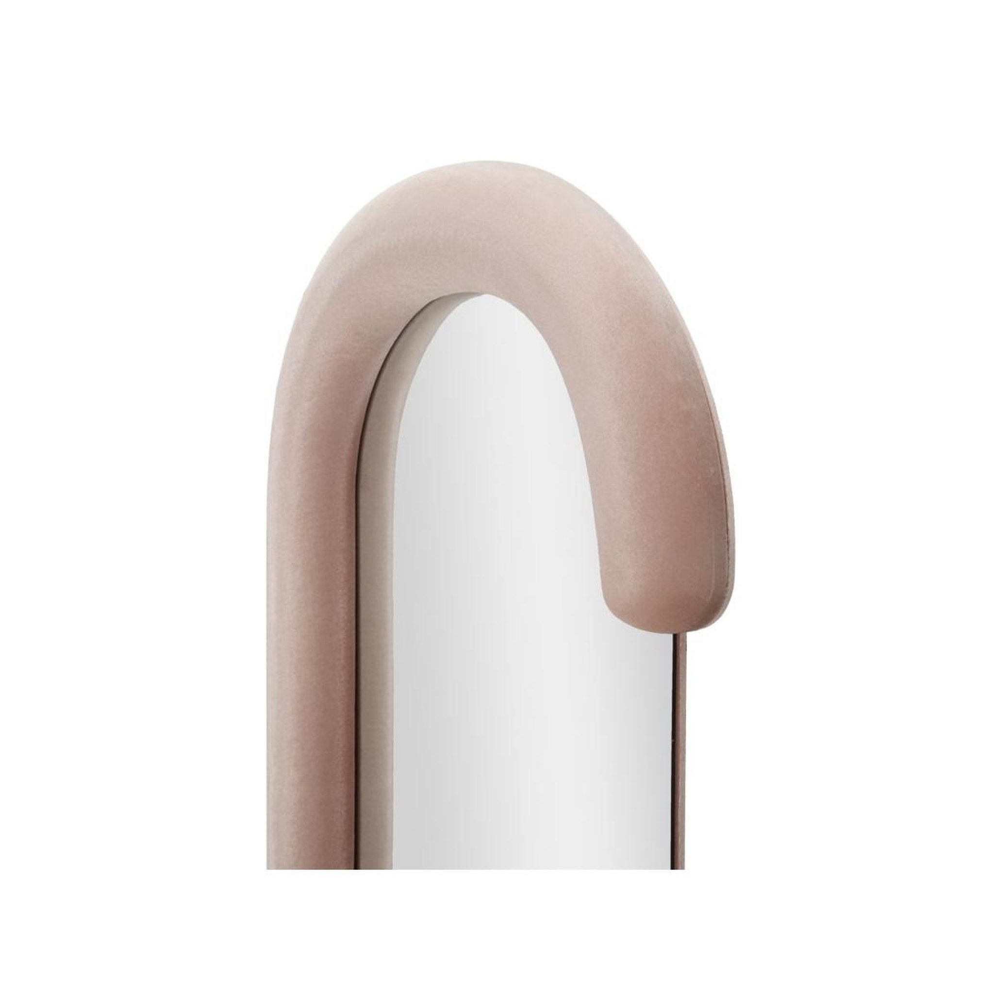 Voir la diapositive 4 : Paris Prix Miroir mural en velours  chantal  160cm rose