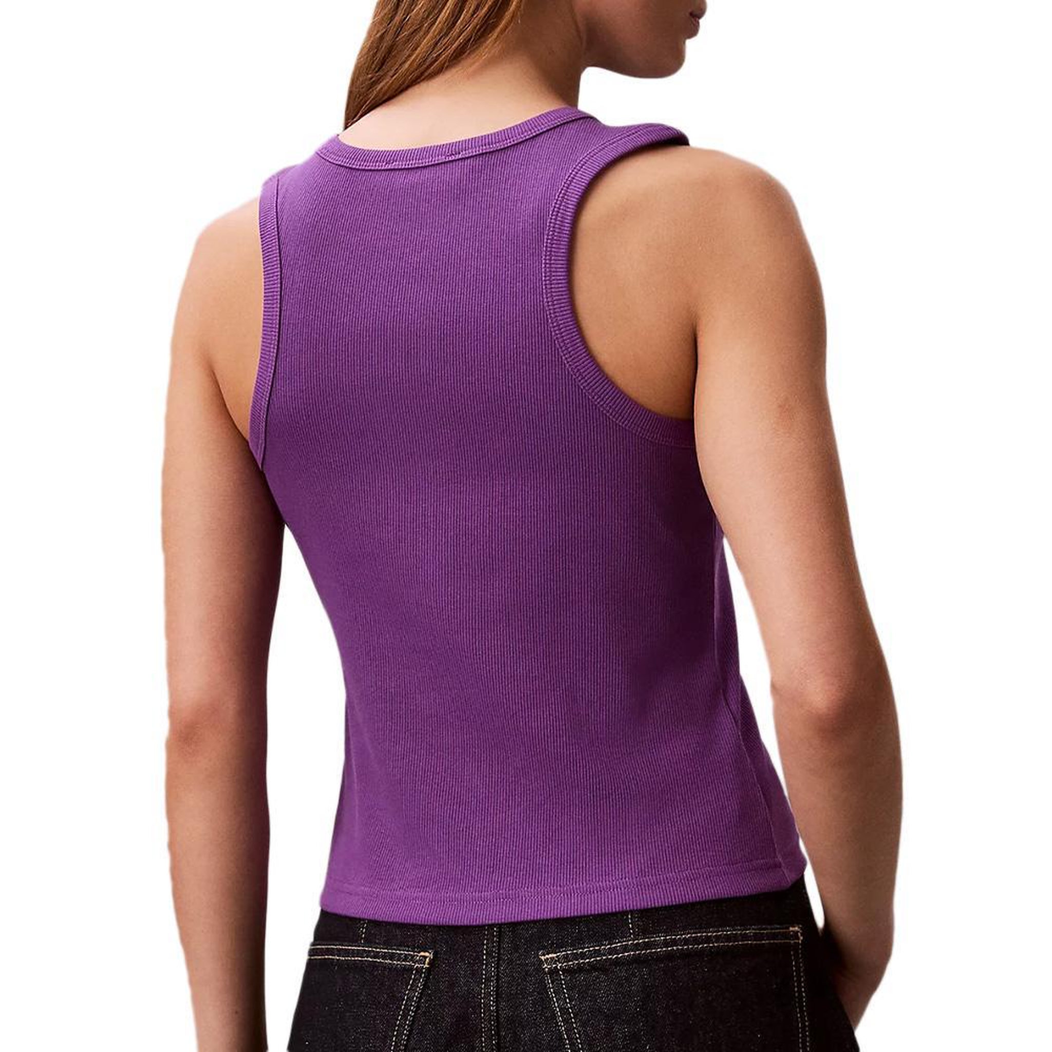 Voir la diapositive 2 : CALVIN KLEIN JEANS Débardeur Violet Femme Calvin Klein Jeans A Woven Label