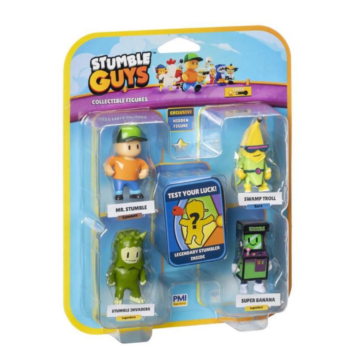 BANDAI Pack de 5 figurines Bandai Stumble Guy 6 cm Modèle aléatoire