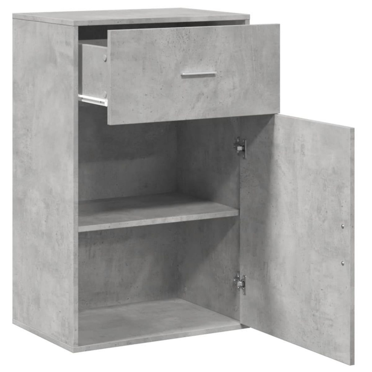VIDAXL Armoire de rangement gris beton 56,5x39x90 cm bois d'ingenierie