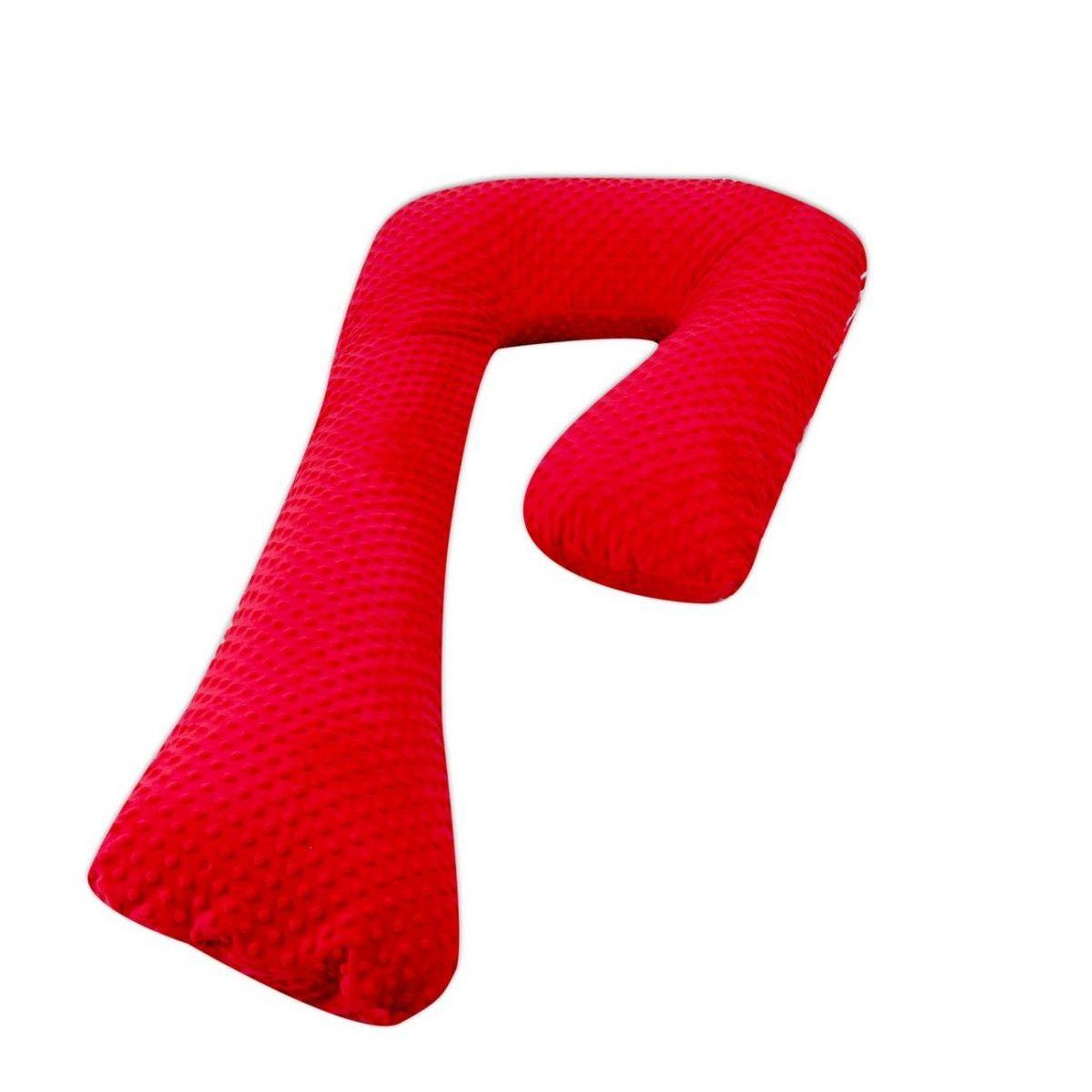 VELINDA Coussin accouchement/allaitement forme 7 rouge
