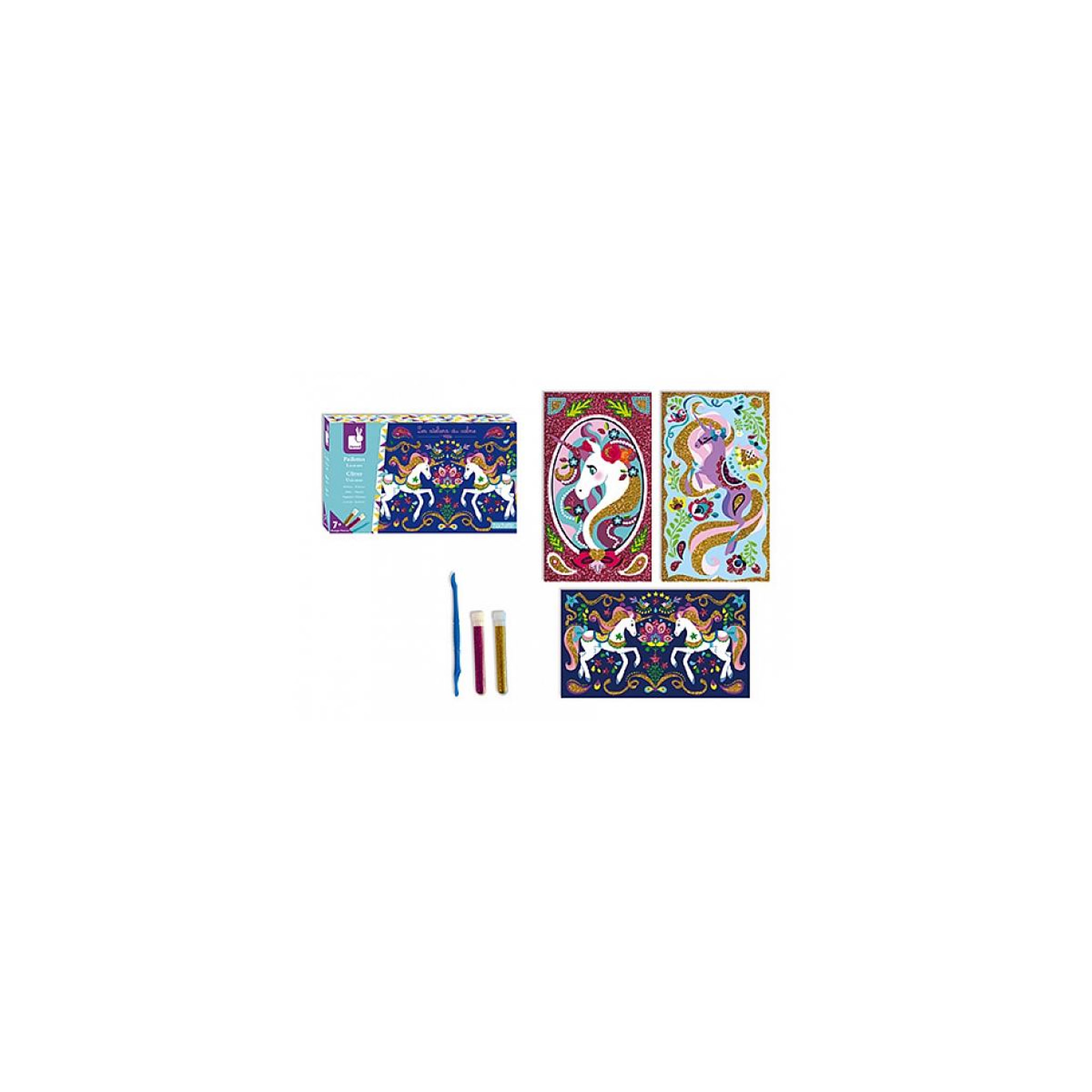 Voir la diapositive 2 : Juratoys-Janod Atelier du calme Paillettes Licorne