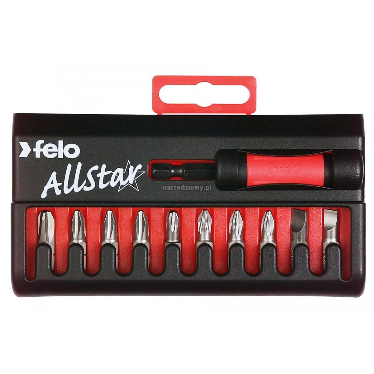 FELO Porte-embouts avec son jeu de 10 embouts