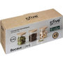 Voir la diapositive 3 : FIVE Lot de 3 Bocaux en Verre  Hermet  350ml Transparent & Naturel