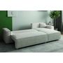 Voir la diapositive 5 : CONCEPT USINE Canapé convertible d'angle réversible 4 places velours côtelé beige COSY