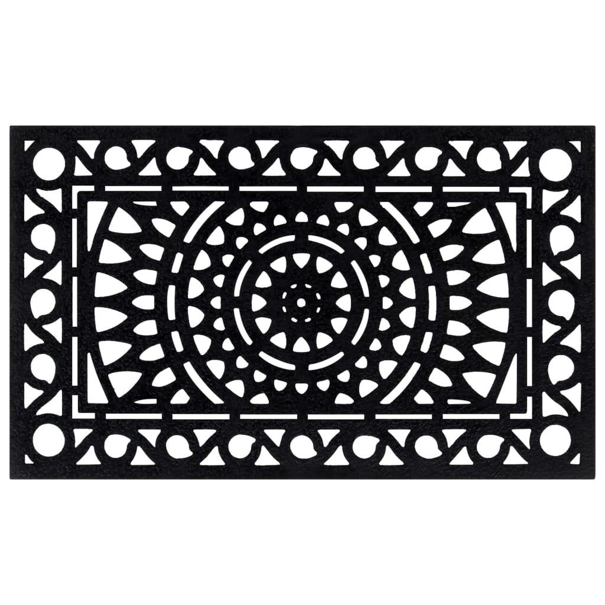 Voir la diapositive 2 : VIDAXL Paillasson rectangulaire 45x75 cm caoutchouc
