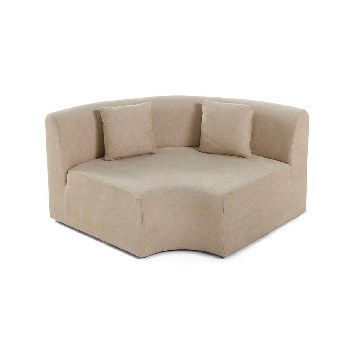 LISA DESIGN Ikare - module d'assise d'angle réversible - en tissu