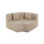 Voir la diapositive 6 : LISA DESIGN Ikare - module d'assise d'angle réversible - en tissu
