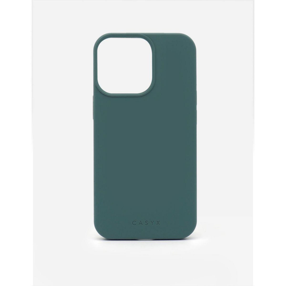 CASYX Coque iPhone 15 Pro Magsafe sillic. Vert Sauge