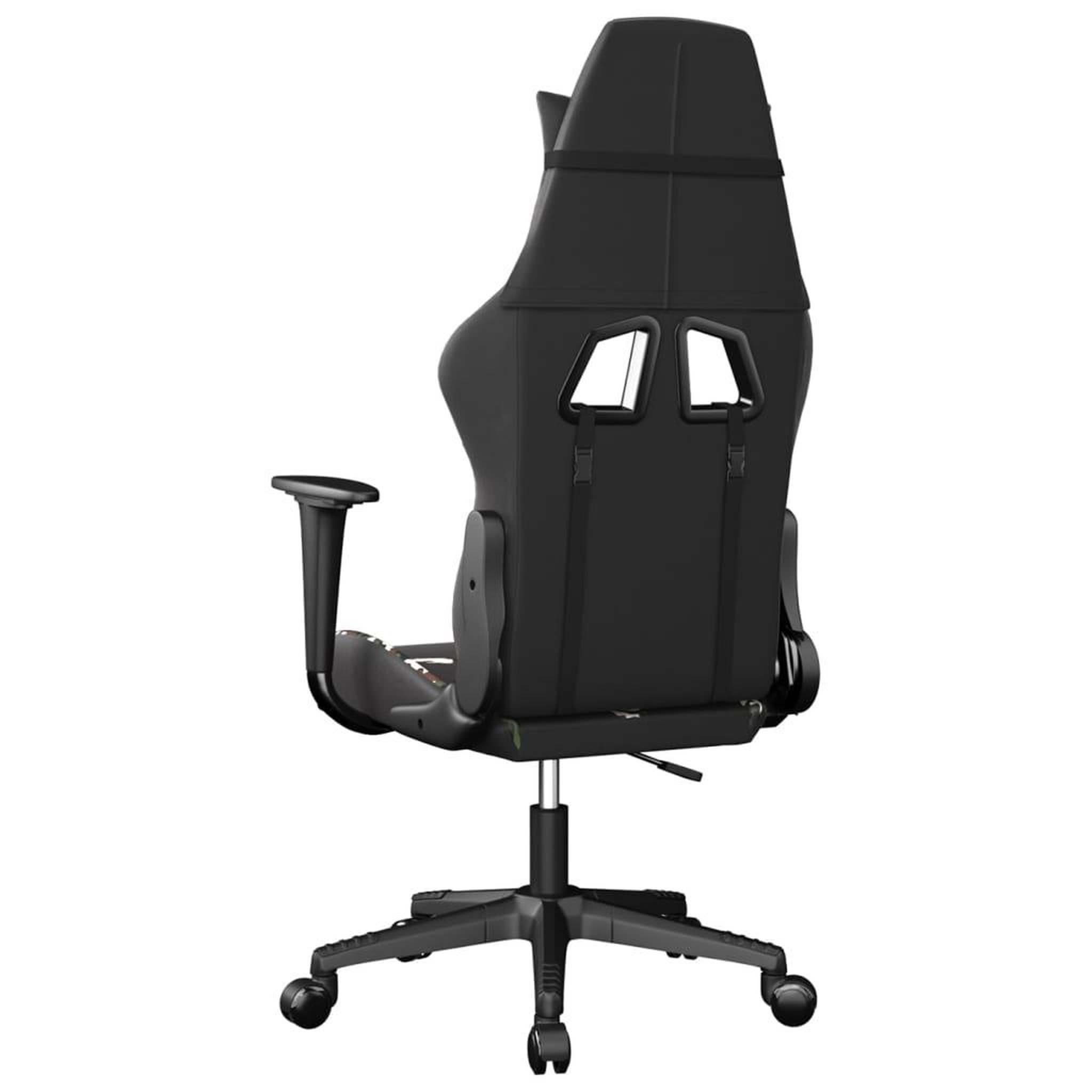 Voir la diapositive 5 : VIDAXL Chaise de jeu Noir et camouflage Similicuir