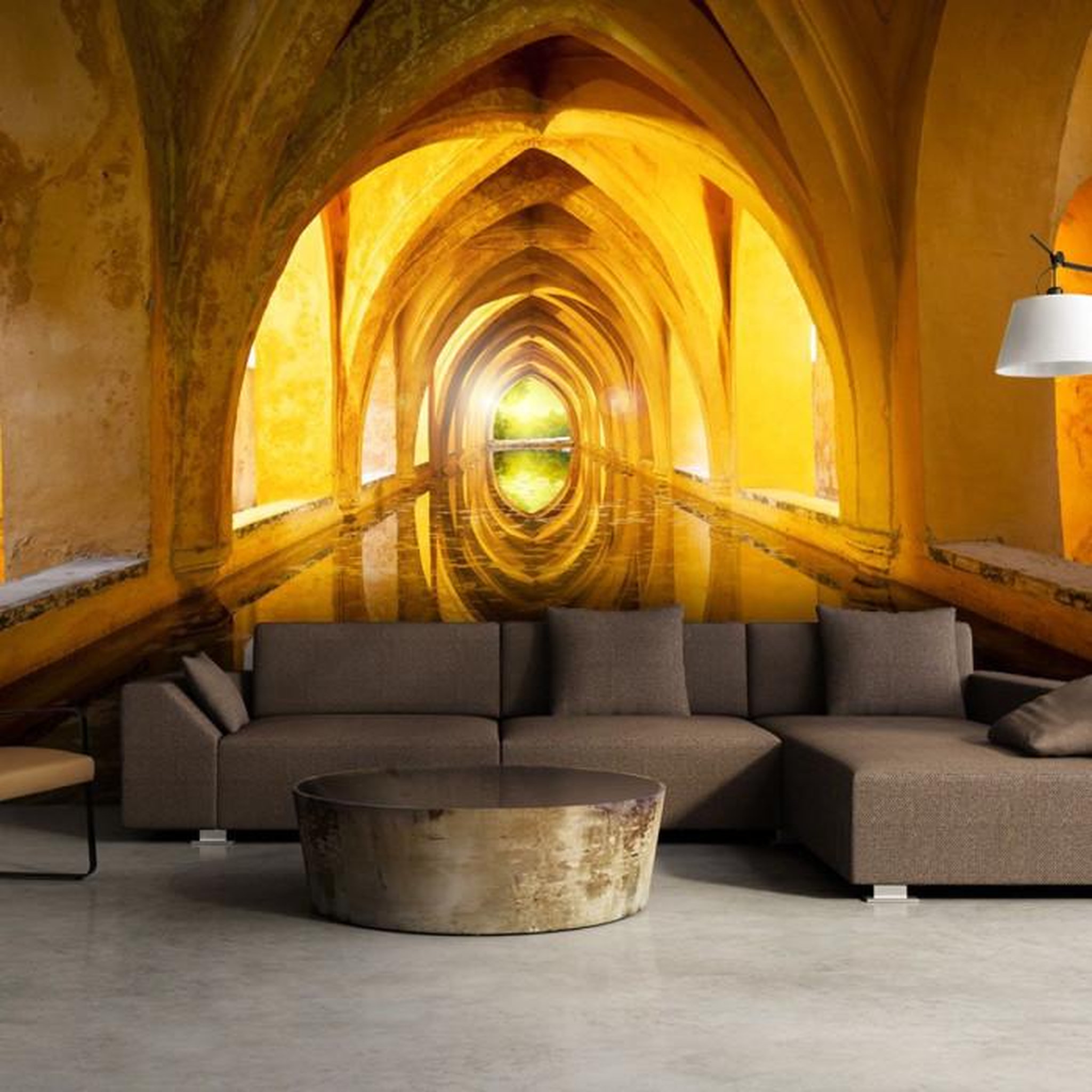 Paris Prix Papier Peint  The Golden Corridor. Coloris disponibles : Multicolore