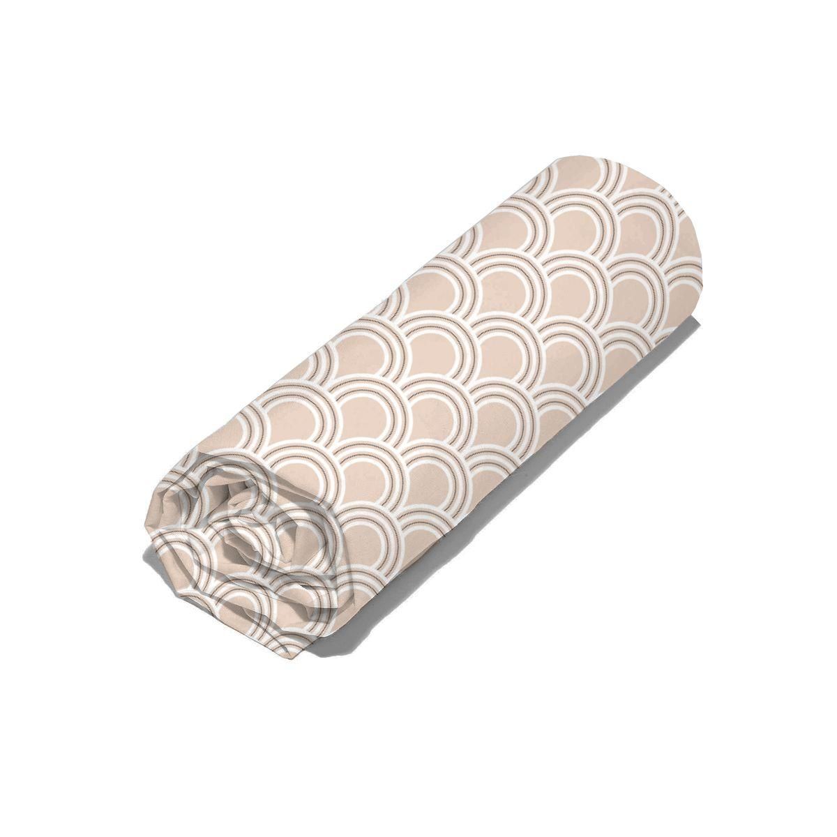 COTE DECO Drap housse en coton 65 fils motifs Art déco STARIA
