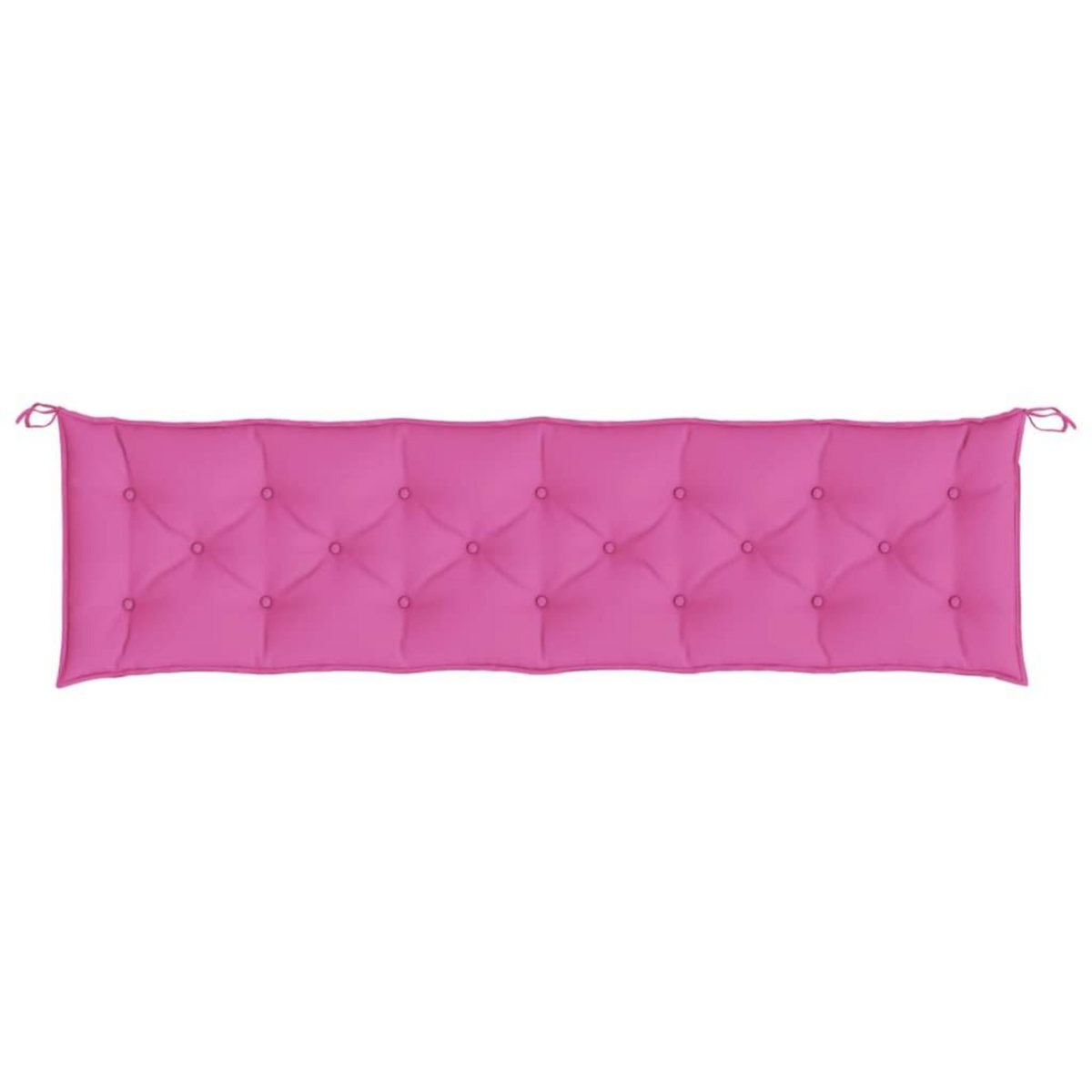 VIDAXL Coussin de banc de jardin rose 200x50x7 cm tissu
