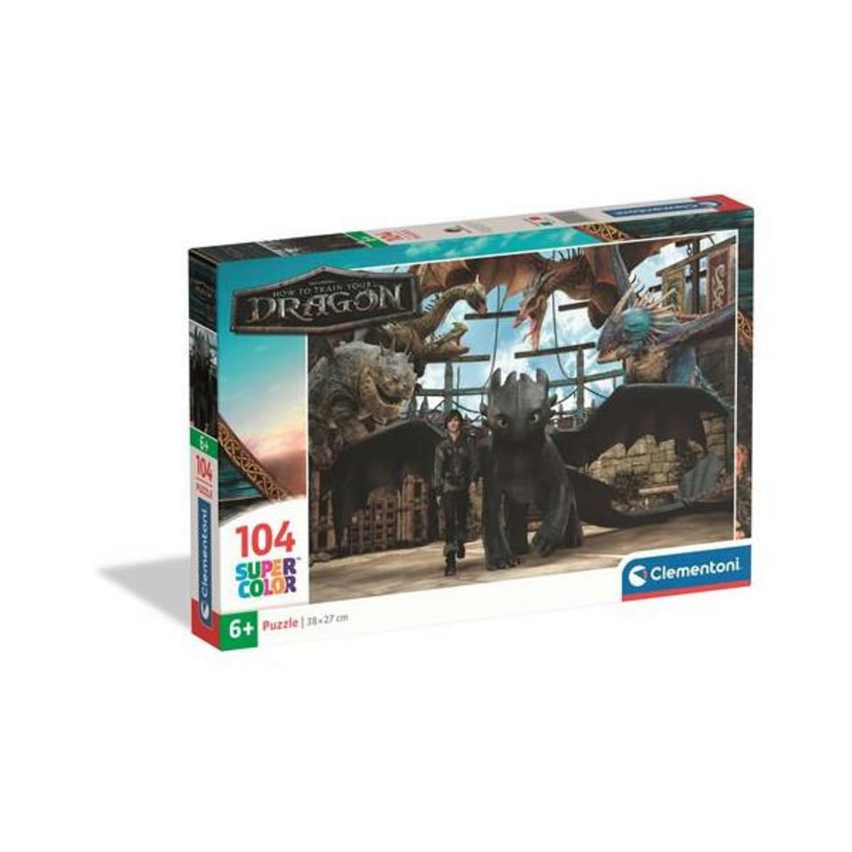 CLEMENTONI Puzzle 104 pièces Clementoni How to Train your Dragon