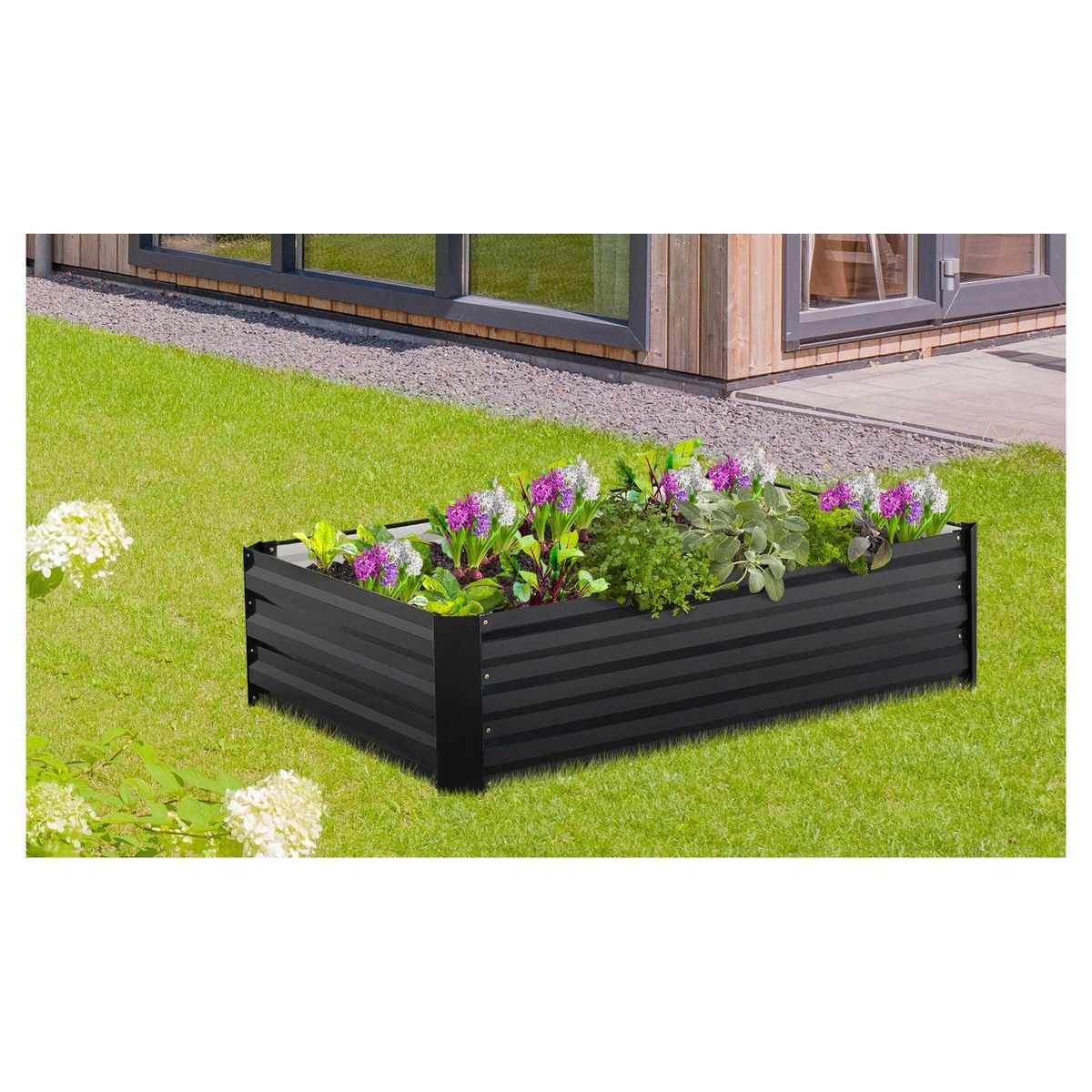 Jardikt Carré potager - Métal - 115x80x20 cm