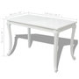 Voir la diapositive 5 : VIDAXL Table a manger 116x66x76 cm blanc brillant