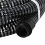 Voir la diapositive 2 : VIDAXL Tuyau d'aspiration avec raccords en laiton noir 1,1  20 m PVC