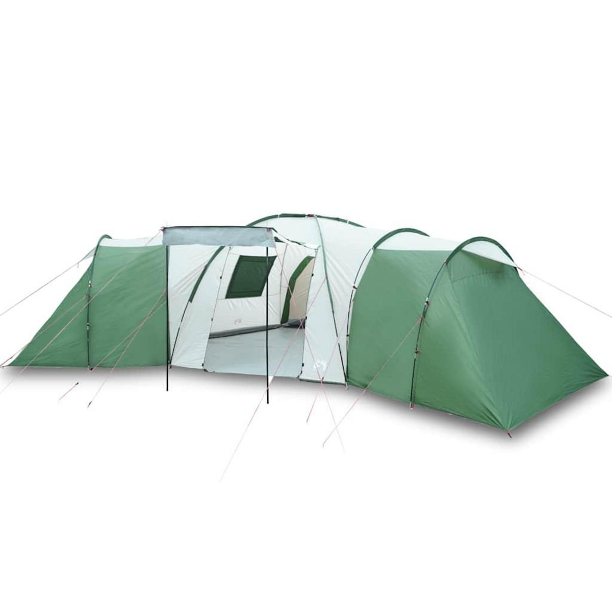 VIDAXL Tente familiale a dome 12 personnes vert impermeable
