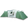 Voir la diapositive 2 : VIDAXL Tente familiale a dome 12 personnes vert impermeable