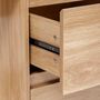 Voir la diapositive 4 : FIVE Bureau 2 tiroirs effet bois ABANA - Beige