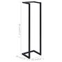 Voir la diapositive 6 : VIDAXL Porte-serviette Noir 25x20x95 cm Fer